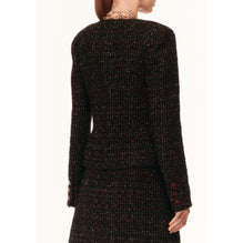 Fantasy Silk Tweed Jacket - Black/Coral/Blue/Yellow