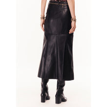 Lambskin Skirt - Black