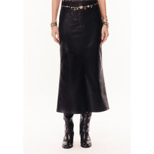 Lambskin Skirt - Black