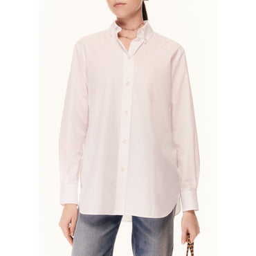 Cotton Poplin Blouse - White