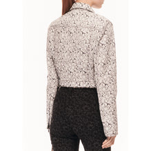 Laminated Printed Denim Blouson - Black