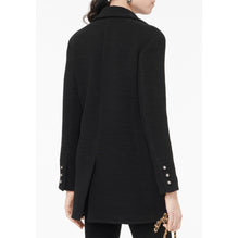 Ribbed Wool Jersey Caban - Black
