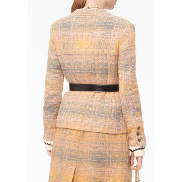 Fantasy Tweed Jacket - Orange/Grey/Yel