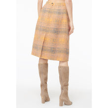 Fantasy Tweed Skirt - Orange/Grey/Yel
