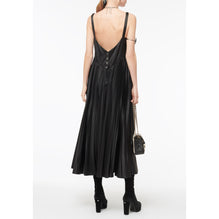 Reversible Silk Satin Dress - Black