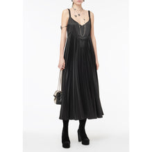 Reversible Silk Satin Dress - Black