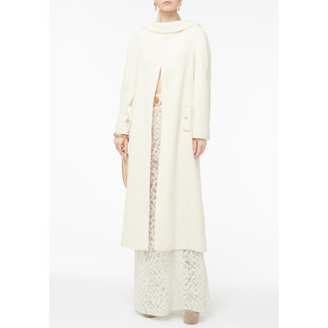 Iridescent Fantasy Tweed Dress - Ecru/Silver/White