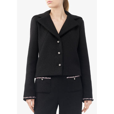 Wool Tweed Jacket - Black