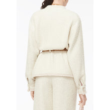 Iridescent Cashmere Tweed Jacket - Ecru/Silver/Gold