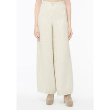 Iridescent Cashmere Tweed Pants - Ecru/Silver/Gold