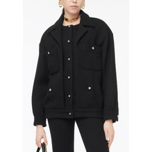 Wool Tweed Blouson - Black