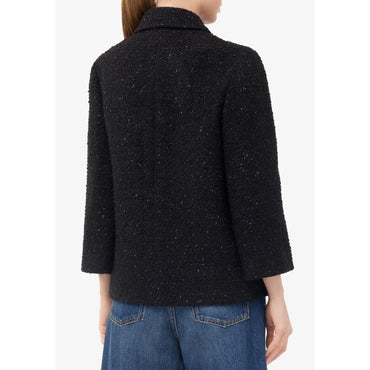 Fantasy Tweed Jacket - Black/Blue/White