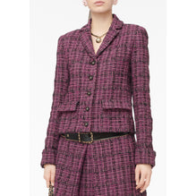 Fantasy Cotton Tweed Jacket - Purple/Pink/Black/White