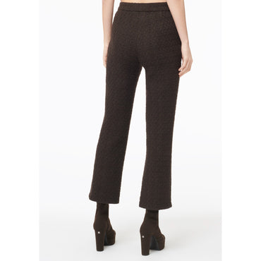Wool Tweed Pants - Brown
