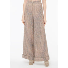 Glittered Cashmere Tweed Pants - Brown/Pink/Navy/Gold