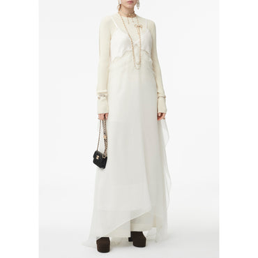 Muslin Dress - Silk White