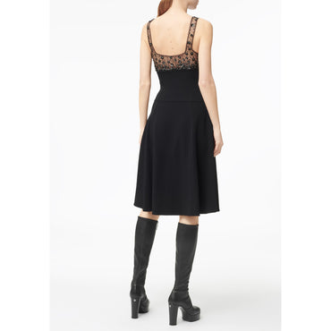 Stretch Crepe Dress - Black