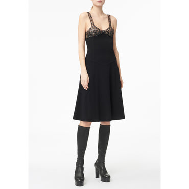 Stretch Crepe Dress - Black