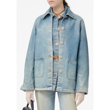 Water-Repel Coated Denim Jacket - Blue