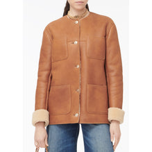 Lamb Shearling Jacket - Brown/Beige