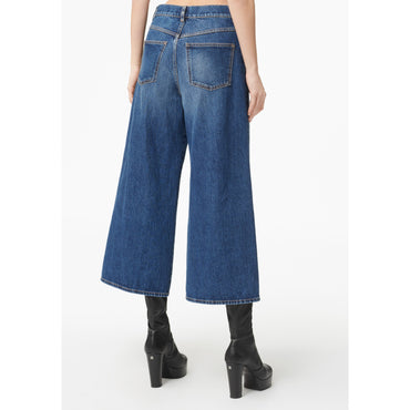 Washed Denim Jeans - Blue