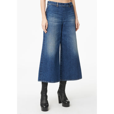 Washed Denim Jeans - Blue
