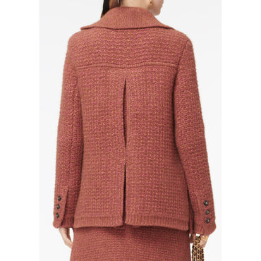 Cashmere/Alpaca Caban - Orange/Pink/ Brown