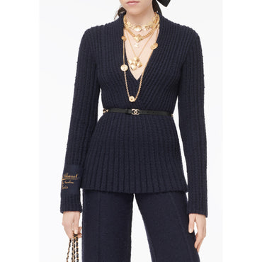 Wool Pullover - Navy