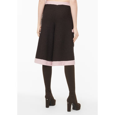 Wool Bermudas - Brown/ Pink