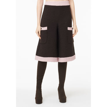 Wool Bermudas - Brown/ Pink