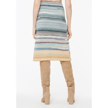 Cashmere/Mohair/Alapaca Skirt - Grey/Beige