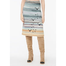 Cashmere/Mohair/Alapaca Skirt - Grey/Beige