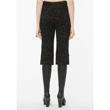 Wool/Cashmere Bermudas - Black/Multicolor