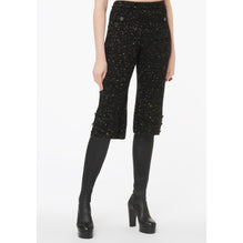 Wool/Cashmere Bermudas - Black/Multicolor