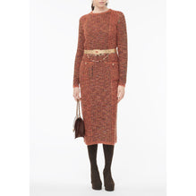 Cashmere/Silk Dress - Orange/Multicolor