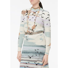 Cashmere 1 Ply Pullover - Beige/Lilac
