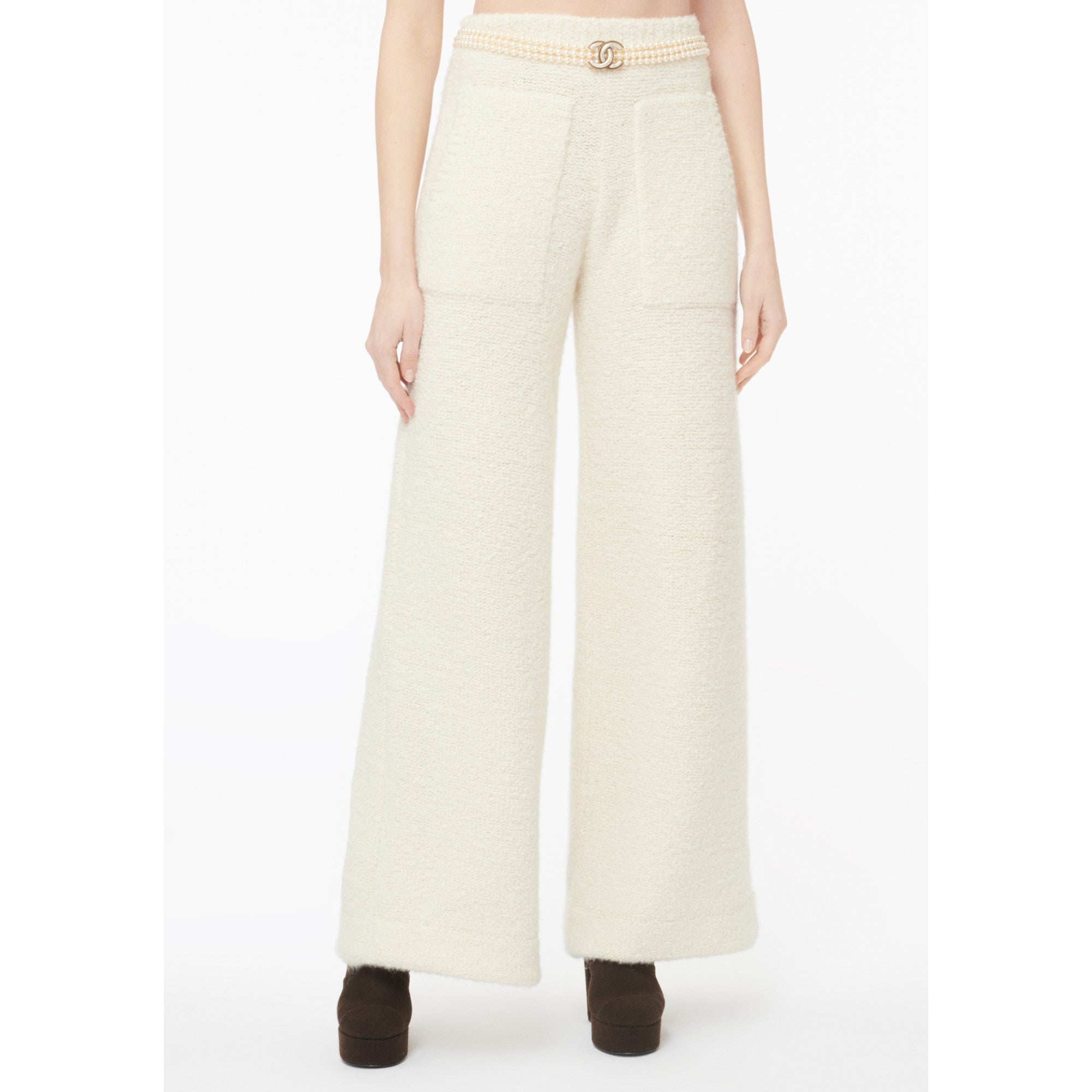 Cashmere/Silk Pants - Ecru