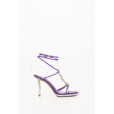 Valentino Garavani Divine Sandal - Viola/Palladio-Cristal
