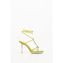Valentino Garavani Divine Sandal - Verde Lime/Palladio-Cristal