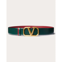 Vlogo Signature Buckle Belt - English Green/Rubino