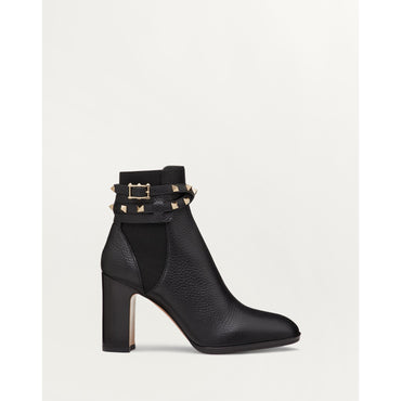 Rockstud Short Boot - Nero